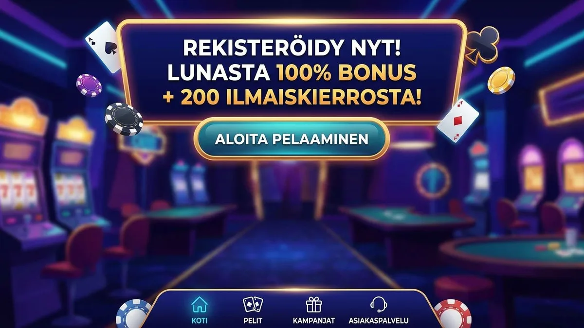 Rekisteröidy bonuksella